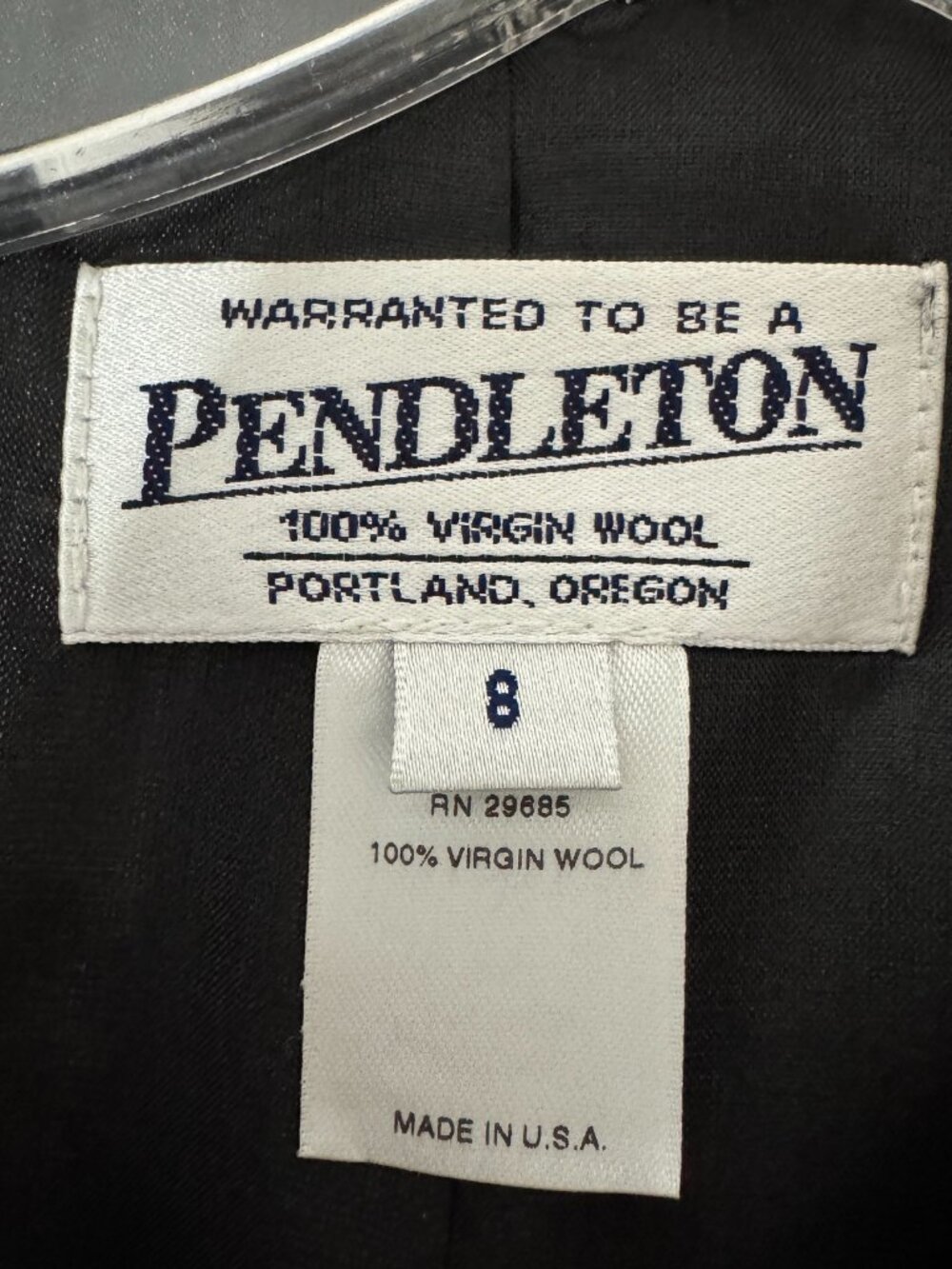PENDLETON Herringbone Weave Gray Wool Zip Blazer - Picture 4 of 7